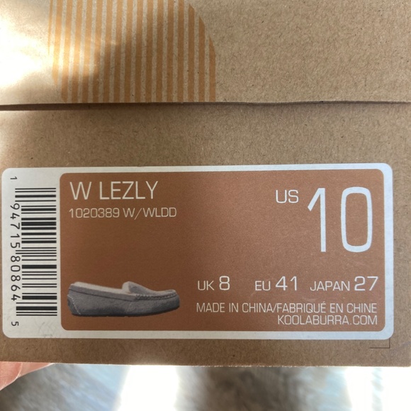 Kookaburra Lezly Grey Slippers Size 10 - Picture 2 of 5